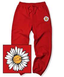 TRIPSHION（トリップション）の「BIG DAISY LOGO Jogger Sweatpants - Red（スウェットパンツ）」
