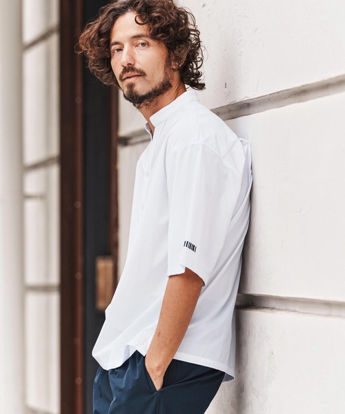 felkod（フィルコッド）の「mhs2476-Cool Touch Pullover Tuck Shirts プルオーバーシャツ(F26S100)（シャツ/ブラウス・メンズ・ホワイト/ブラック・S/M/L）」の3枚目の写真