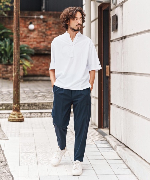 felkod（フィルコッド）の「mhs2476-Cool Touch Pullover Tuck Shirts プルオーバーシャツ(F26S100)（シャツ/ブラウス・メンズ・ホワイト/ブラック・S/M/L）」の8枚目の写真