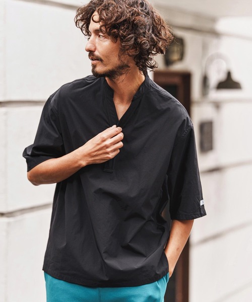 felkod（フィルコッド）の「mhs2476-Cool Touch Pullover Tuck Shirts プルオーバーシャツ(F26S100)（シャツ/ブラウス・メンズ・ホワイト/ブラック・S/M/L）」の10枚目の写真