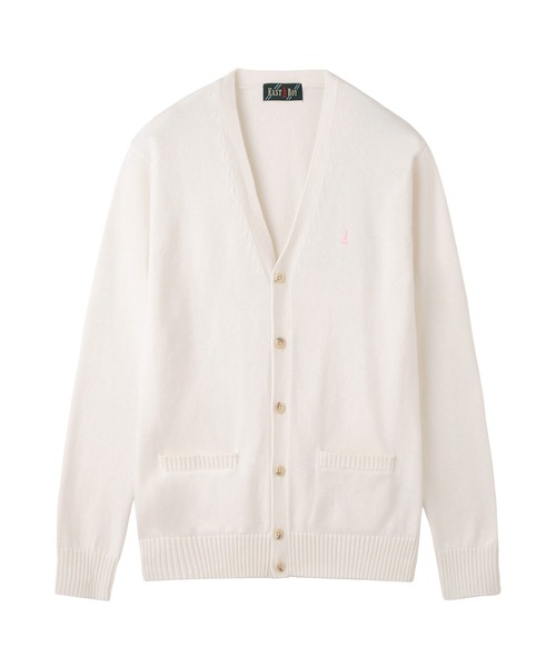 EASTBOY（イーストボーイ）の「カーディガン 綿 7G さくら女神 女子 制服 学生服 中学 高校 スクール 入学式 卒業式（カーディガン/ボレロ・キッズ・ネイビー/オフホワイト/ピンク/ライトグレー/ブラウン・13号/11号/9号）」の2枚目の写真