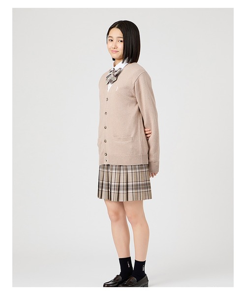 EASTBOY（イーストボーイ）の「カーディガン 綿 7G さくら女神 女子 制服 学生服 中学 高校 スクール 入学式 卒業式（カーディガン/ボレロ・キッズ・ネイビー/オフホワイト/ピンク/ライトグレー/ブラウン・13号/11号/9号）」の17枚目の写真