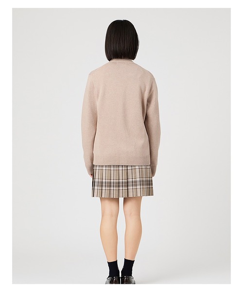 EASTBOY（イーストボーイ）の「カーディガン 綿 7G さくら女神 女子 制服 学生服 中学 高校 スクール 入学式 卒業式（カーディガン/ボレロ・キッズ・ネイビー/オフホワイト/ピンク/ライトグレー/ブラウン・13号/11号/9号）」の19枚目の写真