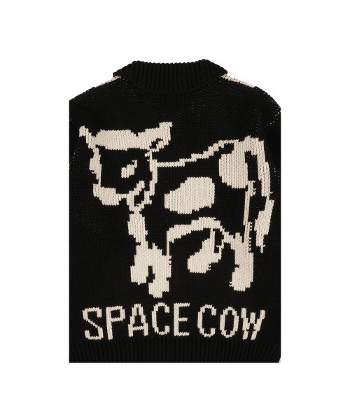 ERTR（イーアールティーアール）の「Space Cow Cowichan Knit Jacket Black（ニット/セーター・レディース・その他・SMALL/LARGE）」の4枚目の写真