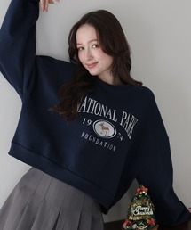 BLUEEAST | 裏起毛ディア刺繍スウェット(スウェット)