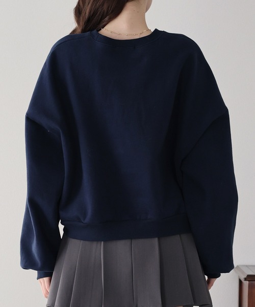 BLUEEAST(ブルーイースト)の「裏起毛ディア刺繍スウェット(スウェット・レディース・グレー/アイボリー/ネイビー・MEDIUM)」の18枚目の写真