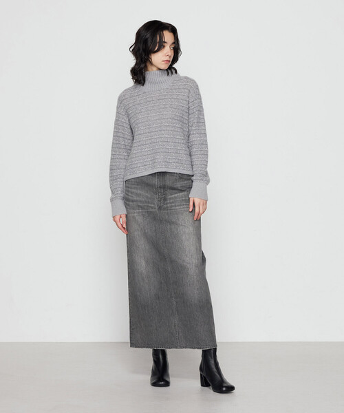 Gabardine K.T（ギャバジンケーティー）の「モヘヤブレンドヤーンセーター（ニット/セーター・レディース・オフホワイト/グレー・9号）」の17枚目の写真