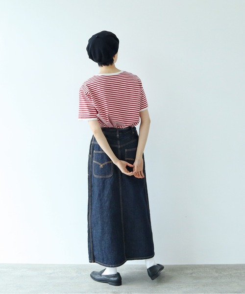 PAR ICI(パーリッシィ)の「ボーダー配色バインダー 半袖Tシャツ【BASIC COLOR】(Tシャツ/カットソー・レディース・ブルー/レッド/ネイビー・FREE)」の22枚目の写真