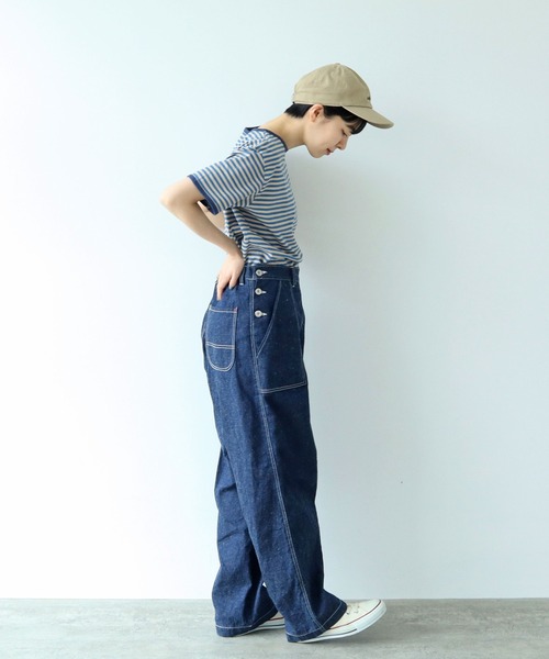 PAR ICI(パーリッシィ)の「ボーダー配色バインダー 半袖Tシャツ【BASIC COLOR】(Tシャツ/カットソー・レディース・ブルー/レッド/ネイビー・FREE)」の11枚目の写真