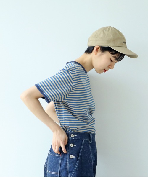 PAR ICI(パーリッシィ)の「ボーダー配色バインダー 半袖Tシャツ【BASIC COLOR】(Tシャツ/カットソー・レディース・ブルー/レッド/ネイビー・FREE)」の7枚目の写真