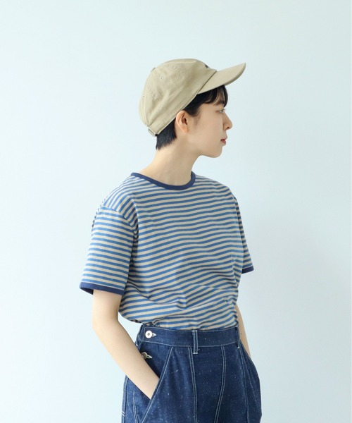 PAR ICI(パーリッシィ)の「ボーダー配色バインダー 半袖Tシャツ【BASIC COLOR】(Tシャツ/カットソー・レディース・ブルー/レッド/ネイビー・FREE)」の8枚目の写真