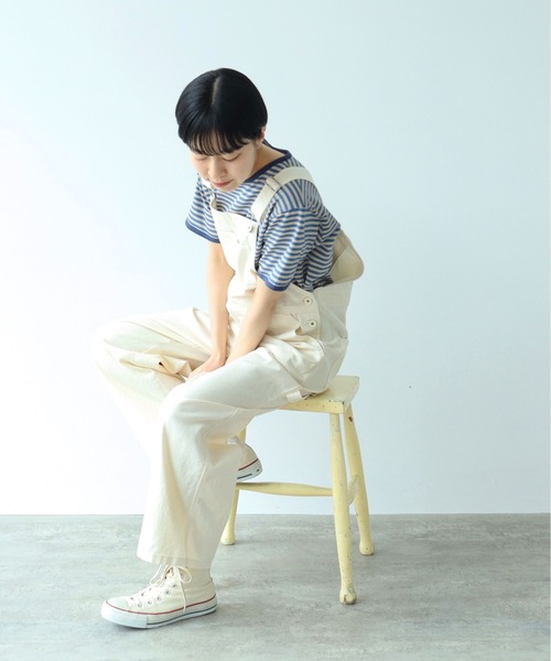 PAR ICI(パーリッシィ)の「ボーダー配色バインダー 半袖Tシャツ【BASIC COLOR】(Tシャツ/カットソー・レディース・ブルー/レッド/ネイビー・FREE)」の14枚目の写真