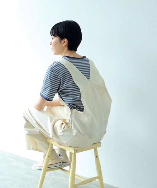 PAR ICI(パーリッシィ)の「ボーダー配色バインダー 半袖Tシャツ【BASIC COLOR】(Tシャツ/カットソー・レディース・ブルー/レッド/ネイビー・FREE)」の15枚目の写真