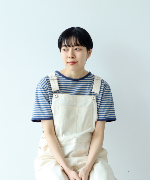PAR ICI(パーリッシィ)の「ボーダー配色バインダー 半袖Tシャツ【BASIC COLOR】(Tシャツ/カットソー・レディース・ブルー/レッド/ネイビー・FREE)」の12枚目の写真