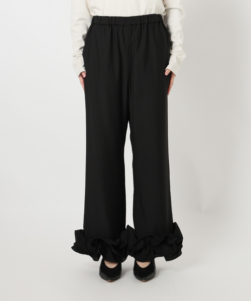SLOBE IENA（スローブイエナ）の「habi フリルパンツ（その他パンツ・レディース・ブラック・36/38）」の18枚目の写真