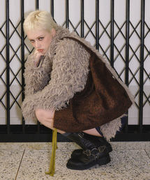 CACTUS HOBO BAG [Leopard Brown]