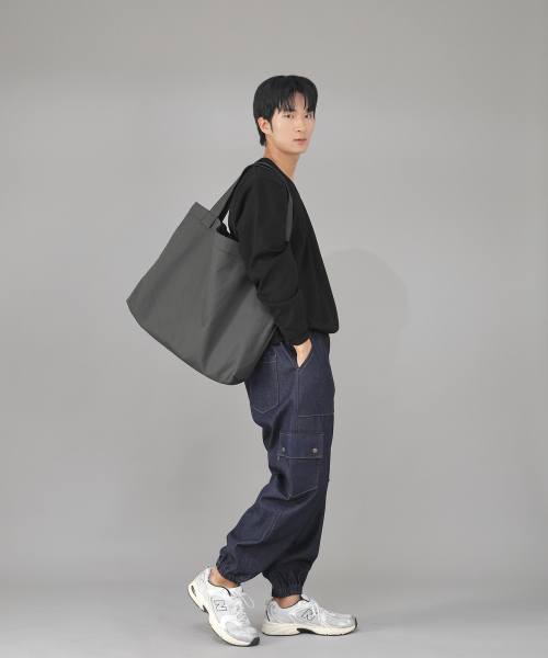 SAINTCREW(セントクルー)の「メガビッグサイズソリッドエコバッグ MSE-140 ダークグレー BKS(エコバッグ/サブバッグ・メンズ・その他・フリー)」の5枚目の写真