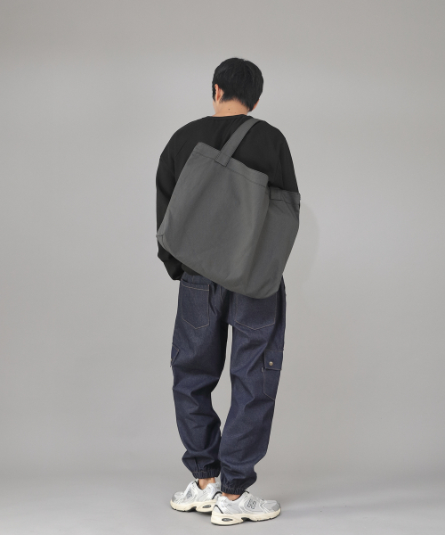 SAINTCREW(セントクルー)の「メガビッグサイズソリッドエコバッグ MSE-140 ダークグレー BKS(エコバッグ/サブバッグ・メンズ・その他・フリー)」の8枚目の写真