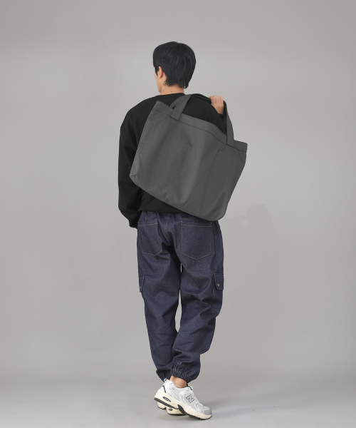 SAINTCREW(セントクルー)の「メガビッグサイズソリッドエコバッグ MSE-140 ダークグレー BKS(エコバッグ/サブバッグ・メンズ・その他・フリー)」の9枚目の写真