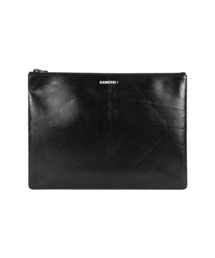 KANEITEI（カネイテイ）の「TIGER FLAT POUCH L (BLACK) / UPCYCLED（クラッチバッグ）」