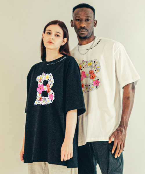 BEOM(ボム)の「フラワーB特厚面オーバーサイズTシャツホワイト(Tシャツ/カットソー・メンズ・その他・1/2)」の3枚目の写真