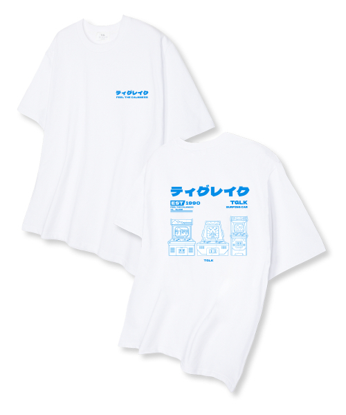 TI.GLAKE(ティーグレイク)の「ジョイスティック オーバーサイズ 半袖Tシャツ ホワイト(Tシャツ/カットソー・レディース・その他・LARGE/X-LARGE/XX-LARGE)」の1枚目の写真
