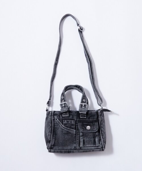 WHO'S WHO gallery（フーズフーギャラリー）の「【WEB限定】2WAY DENIM SHOULDER BAG（ショルダーバッグ・レディース・ブラック/ブルー・FREE）」の10枚目の写真