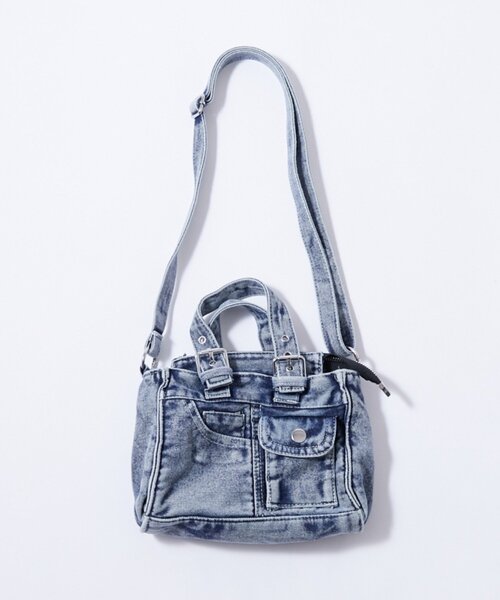 WHO'S WHO gallery（フーズフーギャラリー）の「【WEB限定】2WAY DENIM SHOULDER BAG（ショルダーバッグ・レディース・ブラック/ブルー・FREE）」の11枚目の写真