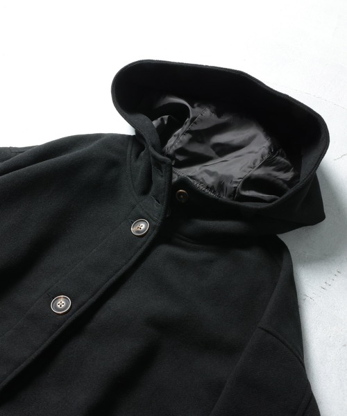 soulberry(ソウルベリー)の「私のフードなコート(ノーカラーコート・レディース・ブラック・5L/M/L/LL/3L/4L)」の13枚目の写真