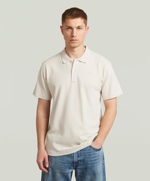 G-STAR | Core Regular Jacquard Polo/クラシックスタイルレギュラージャガードポロシャツ(ポロシャツ)