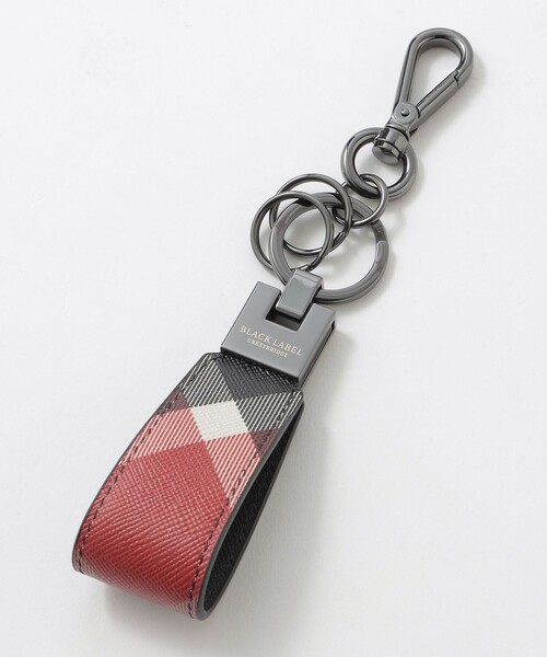 BLACK LABEL CRESTBRIDGE(ブラックレーベル・クレストブリッジ)の「クレストブリッジチェックキーストラップ(キーホルダー・メンズ・ベージュ系その他6/ブラック/レッド系その他2・FREE)」の3枚目の写真
