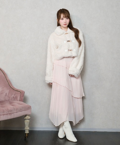 Irregular hem pleated skirt（スカート）｜Rose Muse（ロゼミューズ