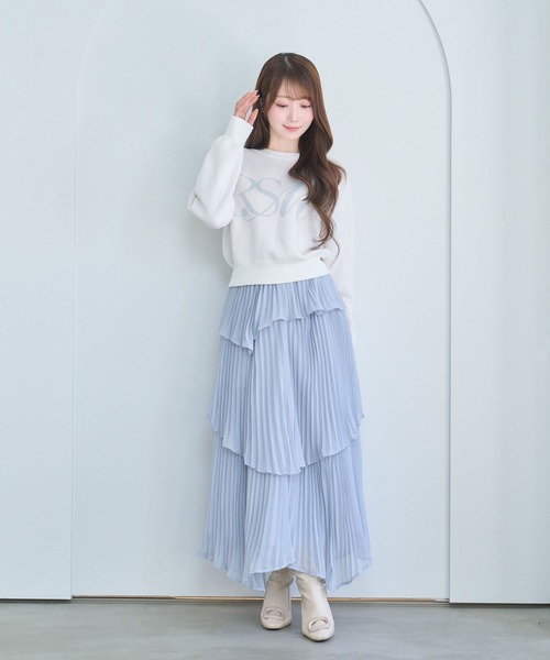 セール】Irregular hem pleated skirt（スカート）｜Rose Muse（ロゼ