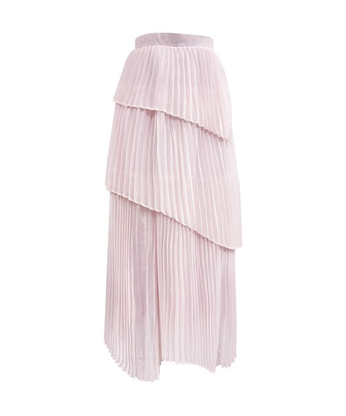 Rose Muse(ロゼミューズ)の「Irregular hem pleated skirt(スカート・レディース・ピンク/サックスブルー/ブラック・FREE)」の10枚目の写真