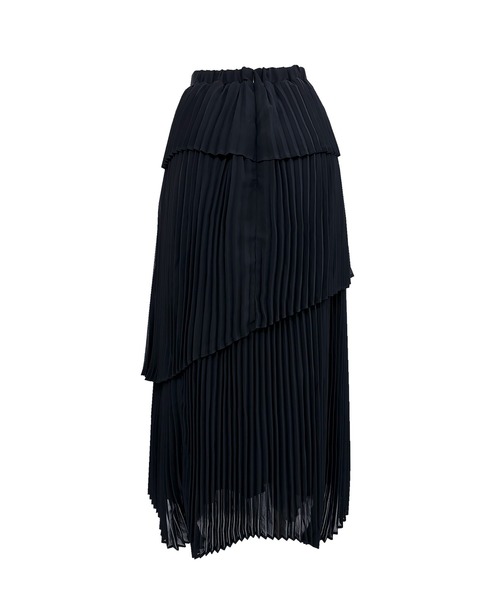Rose Muse(ロゼミューズ)の「Irregular hem pleated skirt(スカート・レディース・ピンク/サックスブルー/ブラック・FREE)」の12枚目の写真