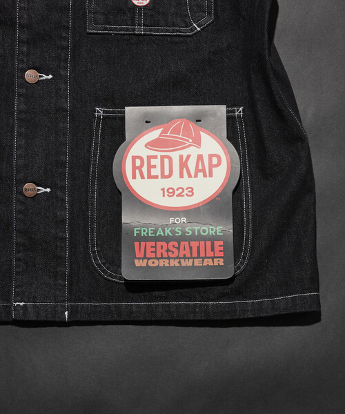 RED KAP(レッドキャップ)の「RED KAP/レッドキャップ 別注 CHORE COAT/チョアコート デニム ヒッコリー(ブルゾン・メンズ・ブラック/その他13/その他7・LARGE/MEDIUM)」の9枚目の写真