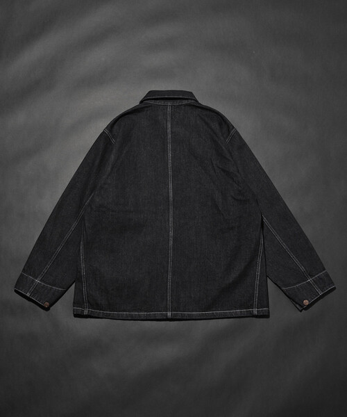 RED KAP(レッドキャップ)の「RED KAP/レッドキャップ 別注 CHORE COAT/チョアコート デニム ヒッコリー(ブルゾン・メンズ・ブラック/その他13/その他7・LARGE/MEDIUM)」の14枚目の写真