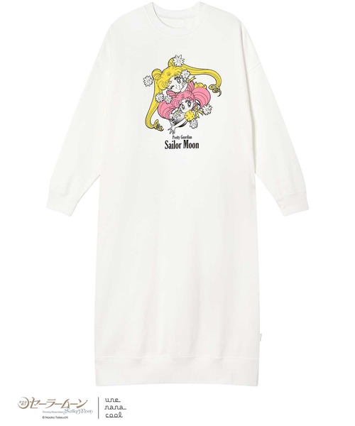 une nana cool（ウンナナクール）の「美少女戦士セーラームーン × une nana cool ワンピース（ルームワンピース・レディース・ピンク/アイボリー・M-L）」の2枚目の写真