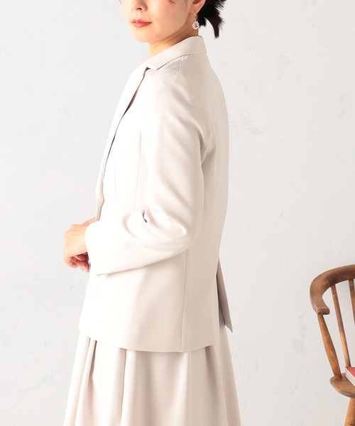 GALLORIA（ギャローリア）の「【セットアップで着られる】キレメクテーラードジャケット（テーラードジャケット・レディース・ネイビー/ブラック/ライトベージュ・L/LL/M/S）」の9枚目の写真
