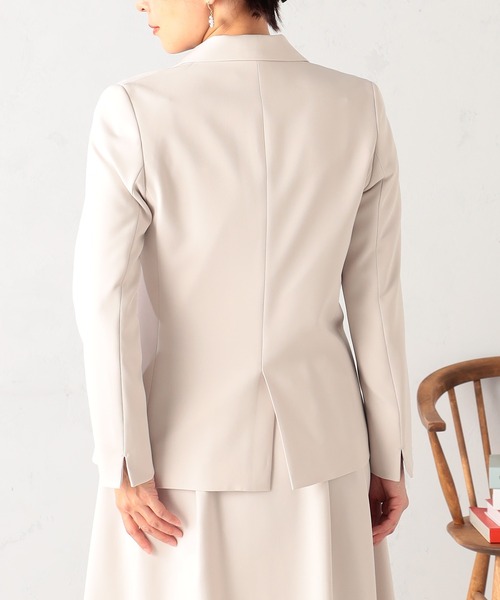GALLORIA（ギャローリア）の「【セットアップで着られる】キレメクテーラードジャケット（テーラードジャケット・レディース・ネイビー/ブラック/ライトベージュ・L/LL/M/S）」の10枚目の写真