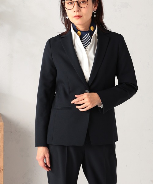 GALLORIA（ギャローリア）の「【セットアップで着られる】キレメクテーラードジャケット（テーラードジャケット・レディース・ネイビー/ブラック/ライトベージュ・L/LL/M/S）」の13枚目の写真