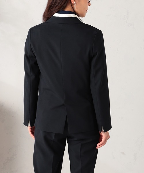 GALLORIA（ギャローリア）の「【セットアップで着られる】キレメクテーラードジャケット（テーラードジャケット・レディース・ネイビー/ブラック/ライトベージュ・L/LL/M/S）」の14枚目の写真