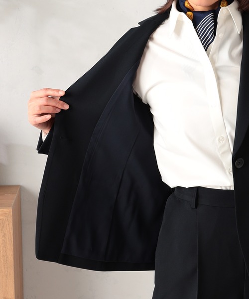 GALLORIA（ギャローリア）の「【セットアップで着られる】キレメクテーラードジャケット（テーラードジャケット・レディース・ネイビー/ブラック/ライトベージュ・L/LL/M/S）」の15枚目の写真