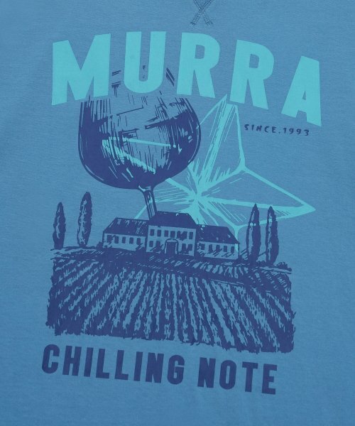 MURRA(ムラ)の「ラスティックムラロゴTシャツ_ブルー(Tシャツ/カットソー・メンズ・ブルー・FREE)」の4枚目の写真