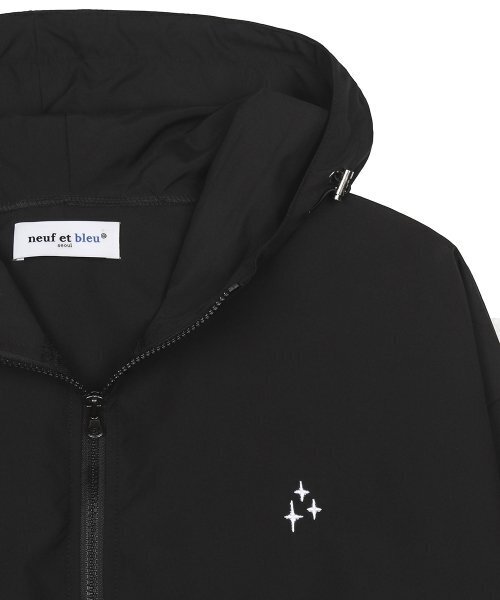 NEUFETBLEU（ヌフエブル）の「NEB windbreaker hoody jacket (black)（パーカー・メンズ・その他・MEDIUM）」の6枚目の写真