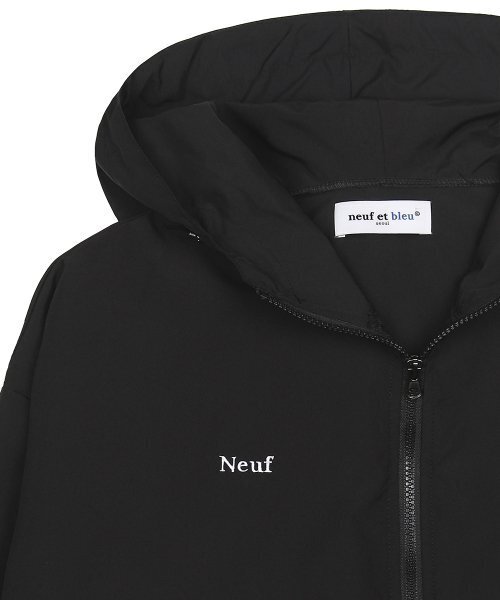 NEUFETBLEU（ヌフエブル）の「NEB windbreaker hoody jacket (black)（パーカー・メンズ・その他・MEDIUM）」の2枚目の写真