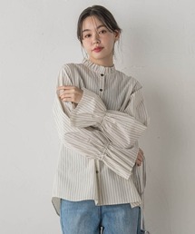 Droite lautreamont | 襟フリルブラウス≪洗濯機で洗える≫(シャツ/ブラウス)