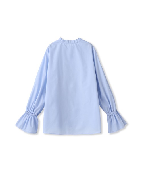 Droite lautreamont（ドロワットロートレアモン）の「襟フリルブラウス≪洗濯機で洗える≫（シャツ/ブラウス・レディース・オフホワイト/ブルー/アイボリー・M）」の5枚目の写真