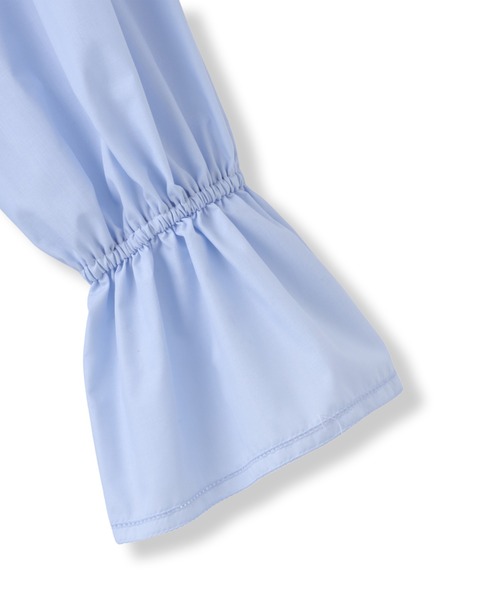 Droite lautreamont（ドロワットロートレアモン）の「襟フリルブラウス≪洗濯機で洗える≫（シャツ/ブラウス・レディース・オフホワイト/ブルー/アイボリー・M）」の7枚目の写真