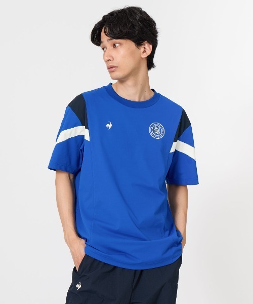 le coq sportif（ルコックスポルティフ）の「ヘランカサンスクリーン半袖Tシャツ(遮熱)（Tシャツ/カットソー・メンズ・ネイビー/ブルー/カーキ/ホワイト・L/M）」の4枚目の写真
